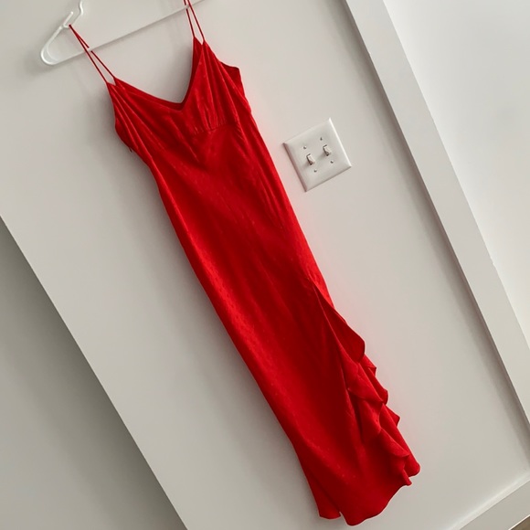 Zara Dresses & Skirts - BRAND NEW WITH TAGS red Zara maxi dress